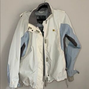 DC Kids Blue White Exotex 5000 Snow Jacket GUC